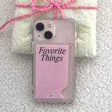 [Jelly] フェイバリットシングス(ピンク) カードポケットケース