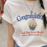 カップケーキ半袖Tシャツ