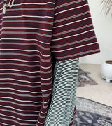 ルエンサマーストライプ長袖Tシャツ