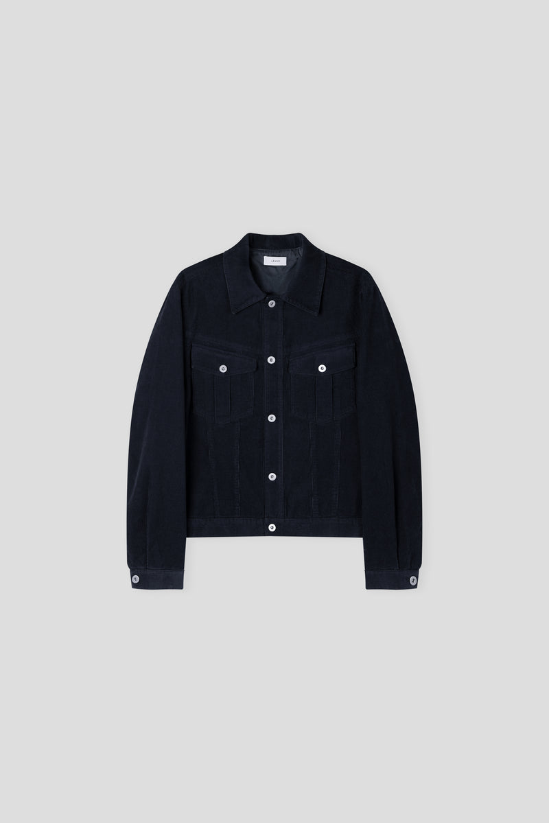 Cropped Western Corduroy Trucker Jacket