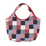 Madras Shopper Bag - Red