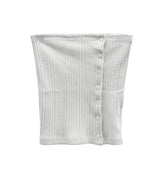 Layered Button Bustier Top