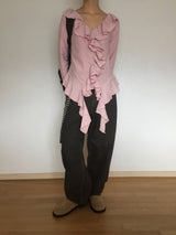 Winkle Frill Blouse T-Shirt (3colors)