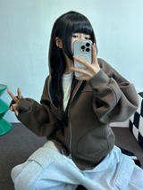 2ウェイ🤎 ハーディービッグフーディージップアップ🤎🩶🖤3カラー