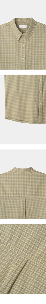 [S/S] Martin check half shirts (3color)