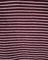 Stripe button t-shirt_wine