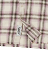25FW ディストレスチェクコットンシャツ ベージュ