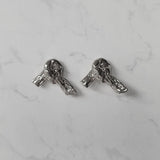 [Aespa Giselle, NMIXX Haewon Piercing] Vintage Knot Piercing - Silver