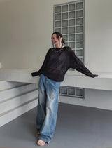 [MADE][U-BASIC] Signature see-through long sleeve