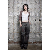 LACE TRIM HAIRY BOLERO