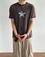 リーグプリントリンガー半袖Tシャツ