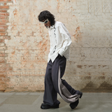 RELABEL 24SS ‘Butterfly Flight’ ダイナミックテーマプリントホワイト長袖シャツ