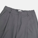 Taper Pintuck Banding Trousers (2color)