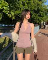 Summer Punching Ruffle Crop Cardigan