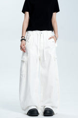 Drawstring Multi Pocket Pants