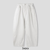 Nowell Back-Banding Cotton Wide Pants