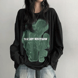 ゴンザレスプリントフラフィー長袖Tシャツ (2 colors)