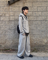 Dust Pocket Hooded Zip-Up (Gray)
