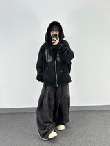 terry four pintuck pants