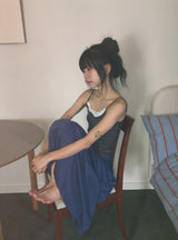 Layered Lace Strap Sleeveless
