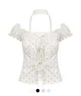 【Event Price】 エリンドットフリルコルセットブラウス