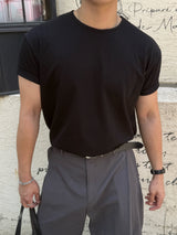 Core cropped short sleeved