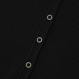 KIRSH PLAIN V NECK SLIM CARDIGAN [BLACK]