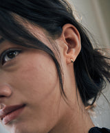 [925 silver] Deux.silver.208 / バンピアス (ゴールド)