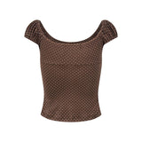 Mabel Dot Shirring Top