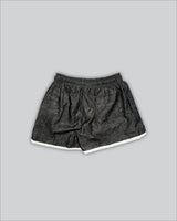 CRINKLE SHORTS DENIM BLACK (SHORT FIT)