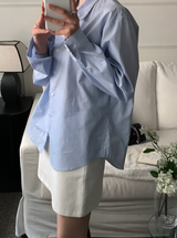 Prussy Classic Striped Cotton Shirt / 2 colors