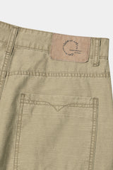 Vintage Military Capri Cargo Pants (Washed Beige)