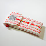 Pencil Pouch_Quilted Red Strawberry