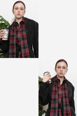 ソフトフランネルタイシャツ_RED