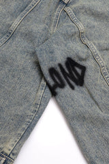 BBD Graffiti Metal Logo Denim Jacket (Rusty Blue)