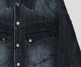Bor Washed Western Denim Jacket