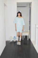 キリスカルノートオフショルダーボクシートップ (MINT)