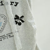 Cherry Print Lace Tee