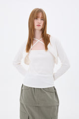 ARIOSO BOLERO SET / WHITE