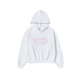 25FW WOMAN TWINKLE CROP HOODIE WHITE