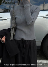 Golgi high neck warmer pola knit(5color)