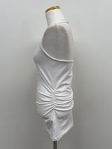 Shirred Halter Neck Long Sleeveless