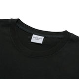 24FW CHAIN EMBOSSING SCRIPT PRINTING SHORT SLEEVE T-SHIRT BLACK