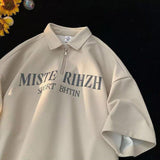 Ford Semi Zip-Up Lettering Collar Short Sleeve (3 colors)