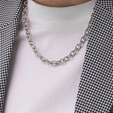 Men's Necklace Stainless Steel_CLEF LOOP CHAIN NEC