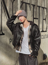 Lokia Crop Leather Jacket