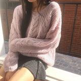 Wittle alpaca twisted V-neck knitwear