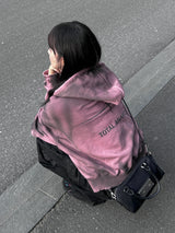 Unisex Tie Dye Over Hooded Zip-Up 2C