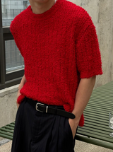 [Unisex] Summer boucle half knit(4color)