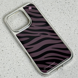 [made] GAL zebra Silver Epoxy Phone Case (black)